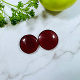 Large Red Round Rosarita, Set of 2 Background