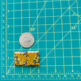 Medium Royal Orange Bar Treasure Mountain Turquoise, Set of 2 Dimensions