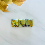 Medium Royal Orange Square Treasure Mountain Turquoise, Set of 3 Background