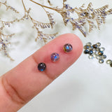 4x4mm Round Labradorite, Set of 20