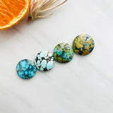 Large Mixed Round Mixed Turquoise, Set of 4 Background