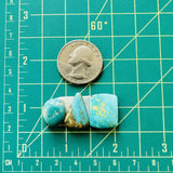 Small Sky Blue Mixed Lone Mountain Turquoise, Set of 3 Dimensions