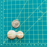 Large Sea Green Round Royston Turquoise, Set of 2 Dimensions