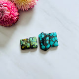 Large Mixed Mixed Mixed Turquoise, Set of 4 Background