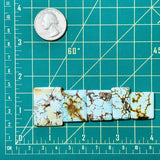 Large Sky Blue Bar Wild Horse Turquoise, Set of 5 Dimensions