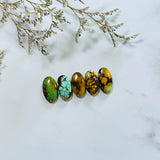 Large Mixed Oval Mixed Turquoise, Set of 5 Background