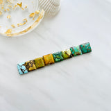 Medium Mixed Square Mixed Turquoise, Set of 8 Background