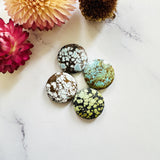 Medium Mixed Round Mixed Turquoise, Set of 4 Background