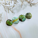 Large Sea Green Round Mixed Turquoise, Set of 4 Background
