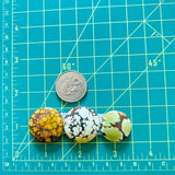 Large Mixed Round Mixed Turquoise, Set of 3 Dimensions