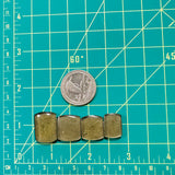 Medium Swamp Green Barrel Rosarita, Set of 4 Dimensions