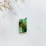 Large Sea Green Mixed Crescent Lake Variscite, Set of 2 Background