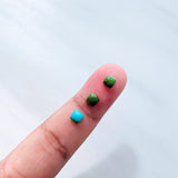 4x4mm Square Sonoran Gold Turquoise Cabochons, Set of 10