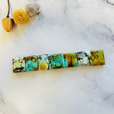 Large Mixed Square Mixed Turquoise, Set of 7 Background