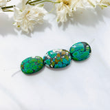 Medium Lime Green Nugget Bamboo Mountain Beads, Set of 3 Dimensions