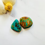 Large Sea Green Freeform Royston Turquoise, Set of 2 Background