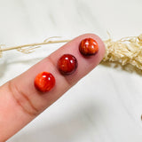 8x8mm Round Spiny Oyster, Set of 2