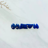 Small Deep Blue Mixed Lapis Lazuli, Set of 8 Background