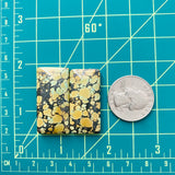 Large Royal Orange Bar Treasure Mountain Turquoise, Set of 2 Dimensions