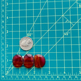 Medium Red Mixed Rosarita, Set of 3 Dimensions