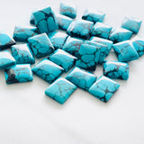 10x12mm Rectangle Yungai Turquoise Cabochons, Set of 2