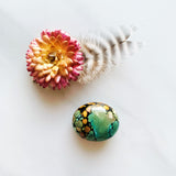 Large Sea Green Nugget Treasure Mountain Background