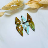 Large Mixed Teardrop Mixed Turquoise, Set of 6 Background