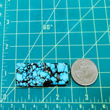 Medium Sky Blue Bar Yungai Turquoise, Set of 3 Dimensions