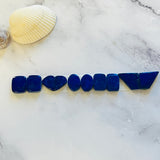 Small Deep Blue Mixed Lapis Lazuli, Set of 10 Background