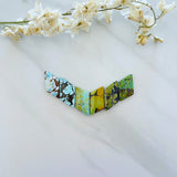 Medium Mixed Freeform Mixed Turquoise, Set of 6 Background