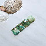 Large Sea Green Barrel Crescent Lake Variscite, Set of 4 Background