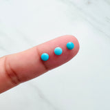 4x4mm Round Blue Ridge, Set of 10