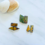 Large Royal Orange Mixed Mixed Turquoise, Set of 6 Background