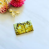 Large Royal Orange Bar Treasure Mountain Turquoise, Set of 2 Background