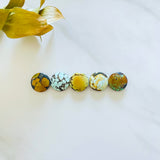 Medium Mixed Round Mixed Turquoise, Set of 5 Background