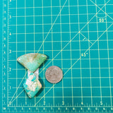 Large Sea Green Freeform Royston Turquoise, Set of 2 Dimensions