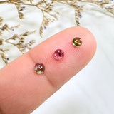 3x3mm Round Tourmaline, Set of 8