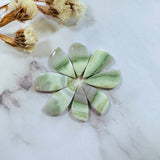 Medium Lime Green Freeform Green Serpentine Serpentine, Set of 8 Background