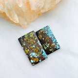 Large Sky Blue Rectangle Treasure Mountain, Set of 2 Background