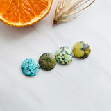 Large Mixed Round Mixed Turquoise, Set of 4 Background