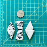 Large White Mixed White Buffalo Dolomite, Set of 6 Dimensions