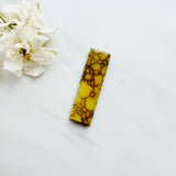 L39 x W11 x H5 Royal Orange Bar Treasure Mountain Turquoise Background