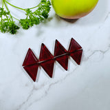 Medium Red Triangle Rosarita, Set of 8 Background