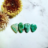 Medium Mint Green Mixed Crescent Lake Variscite, Set of 4 Background