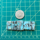 Large Ocean Blue Bar Yungai Turquoise, Set of 5 Dimensions