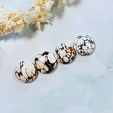 Large Earth Brown Round Purple Lavender Variscite, Set of 4 Background