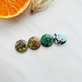 Medium Mixed Round Mixed Turquoise, Set of 4 Background