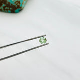 6x6mm Bamboo Green Round Tourmaline Tourmaline Background