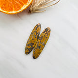 Large Earth Brown Surfboard Treasure Mountain Turquoise, Set of 2 Background