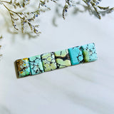 Medium Mixed Bar Mixed Turquoise, Set of 6 Background